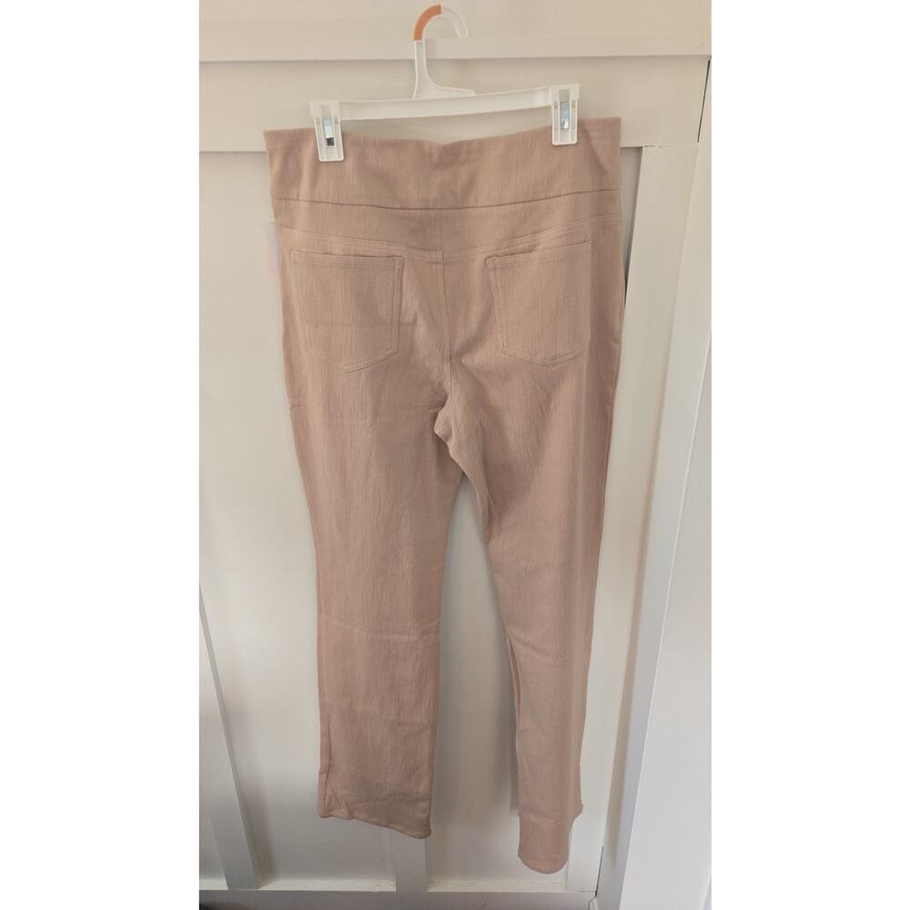 Chadwicks Women's Size 14 Tall Tan Pull-On Stretch Straight Leg Pants - Picture 3 of 3